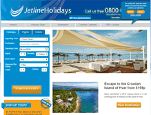 Tablet Screenshot of jetlineholidays.com